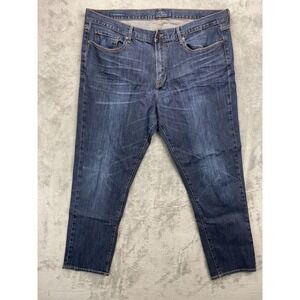 Lucky Brand Men's 410 Athletic Fit Jeans 42x32 Blue Dark Wash Stretch Denim